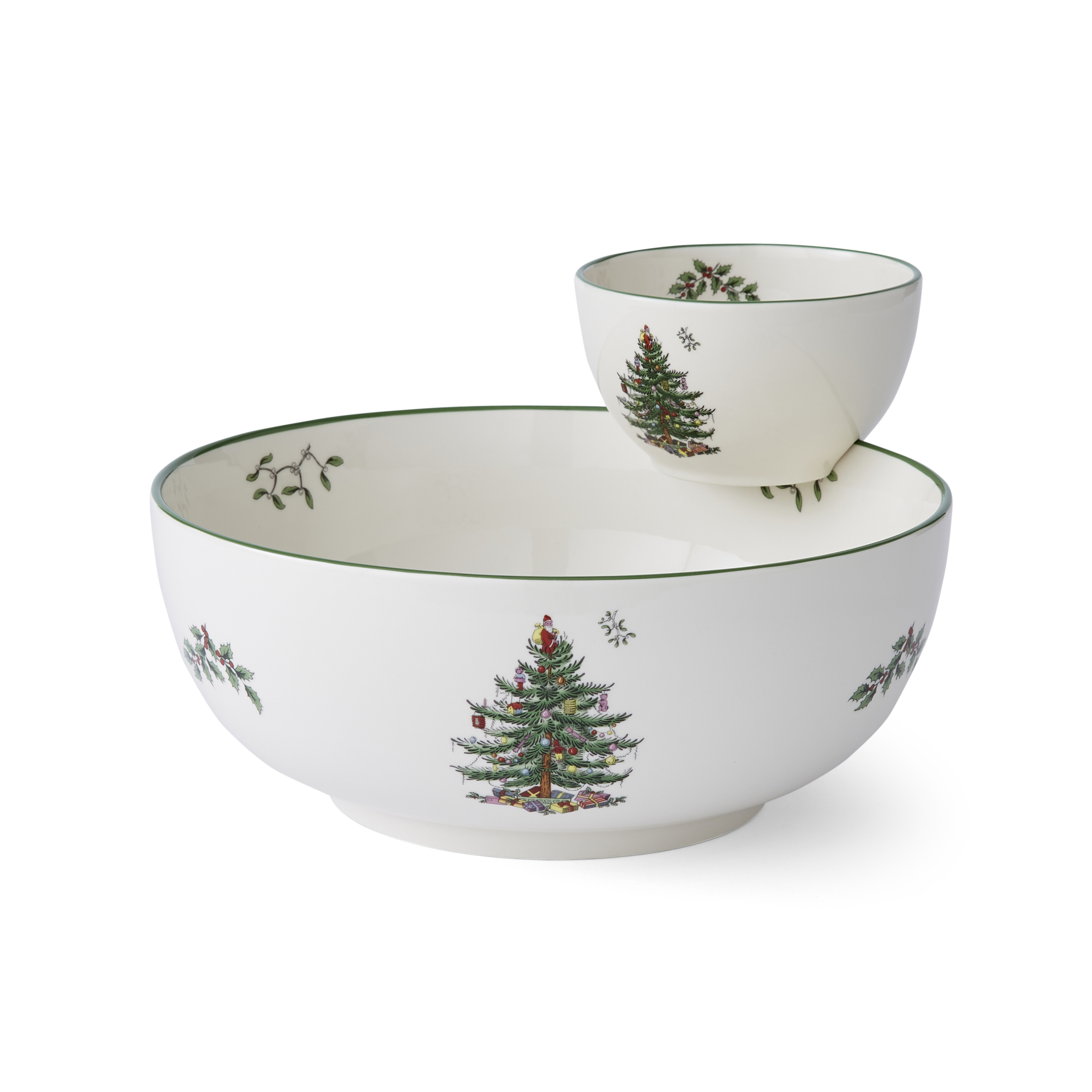 Christmas Tree Tiered Chip n Dip Bowl image number null